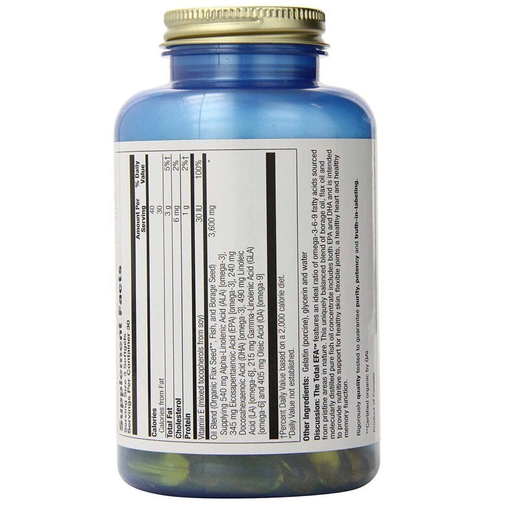 EFA Total Health From The Sun: Ômega 3, 6 e 9 - 90 Cápsulas para Bem-Estar Completo no Brasil - Imagem 3