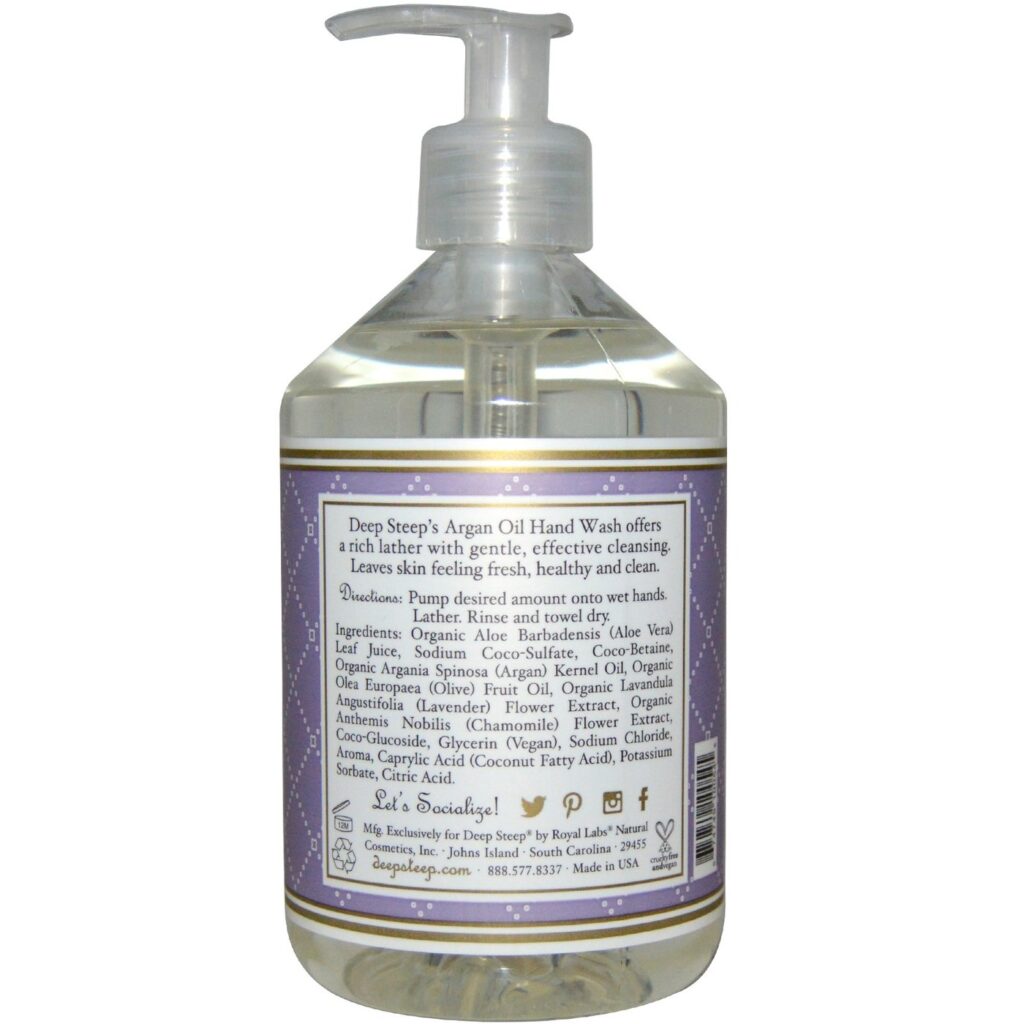 Sabonete Líquido Deep Steep Argan Oil Lavanda e Camomila 520ml - Higiene e Bem-Estar - Imagem 2