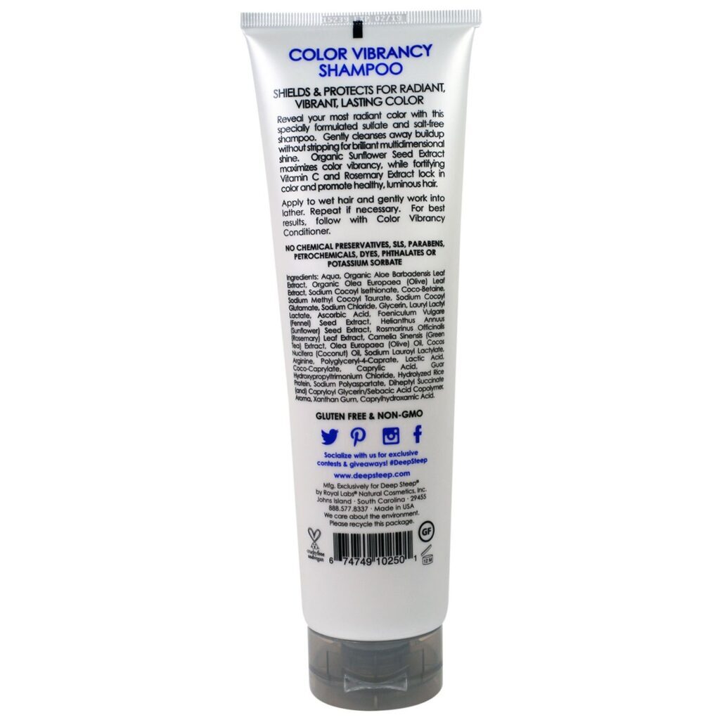 Shampoo Deep Steep Cores Vibrantes 295 ml - Máxima Proteção e Brilho Duradouro - Imagem 2