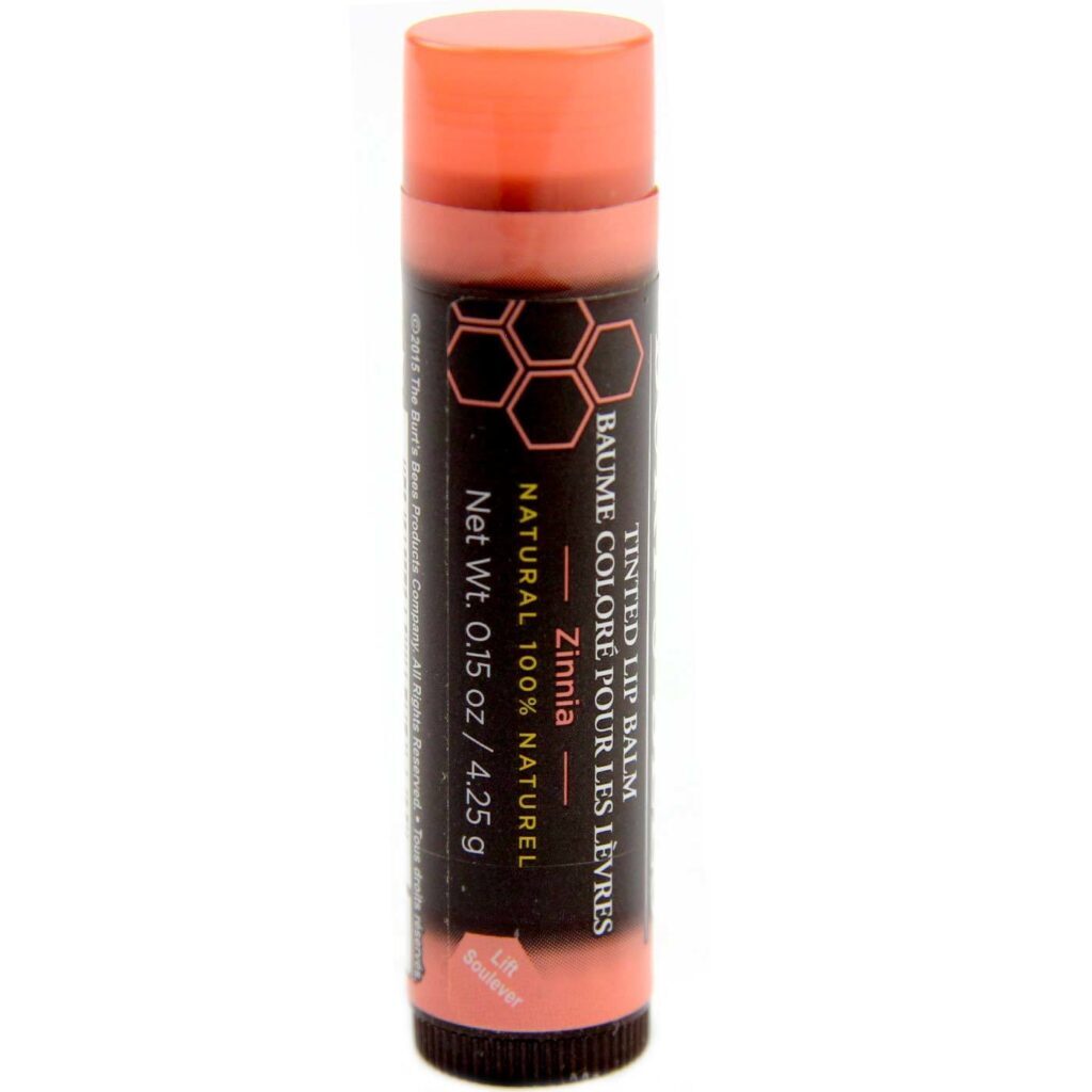 Burt's Bees Hidratante Labial Colorido Pêssego Zinnia 4,25g - Proteção e Cor Natural - Imagem 2
