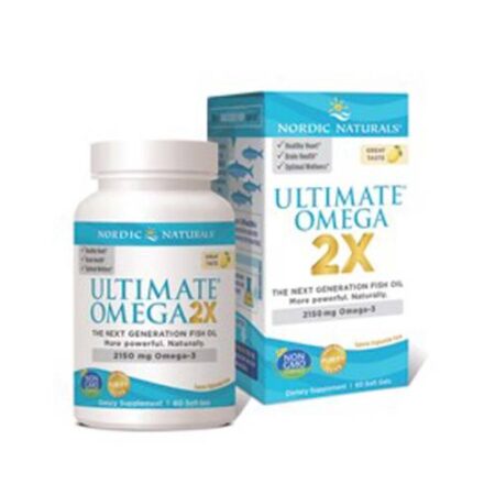 Nordic Naturals, Ultimate Omega 2X, Limão - 2150 mg - 60 Cápsulas em Gel