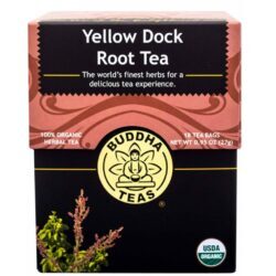 Buddha Teas Raiz de Yellow Dock (Bardana) - Chá de Ervas 18 Sachês