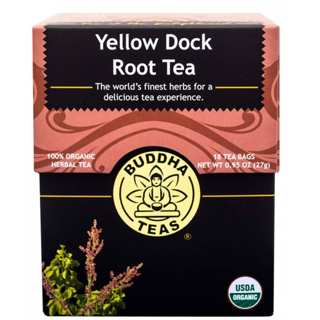 Buddha Teas Raiz de Yellow Dock (Bardana) - Chá de Ervas 18 Sachês