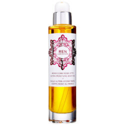 REN Clean Skincare Óleo Corporal Rosa Otto Marroquino 3,3 fl oz – Hidratação Profunda Para Pele Radiante