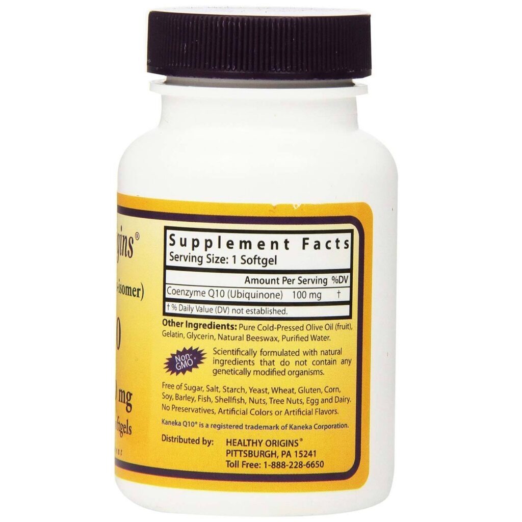 Healthy Origins CoQ10 100 mg - 30 Cápsulas em Gel: Energia e Saúde Cardiovascular para o Brasil - Imagem 2