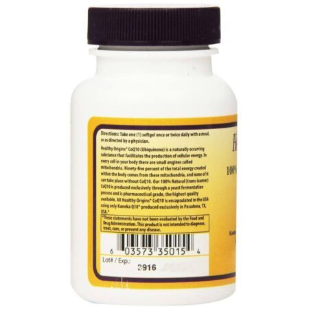 Healthy Origins CoQ10 100 mg - 30 Cápsulas em Gel: Energia e Saúde Cardiovascular para o Brasil - Imagem 3