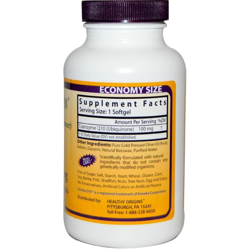 Healthy Origins CoQ10 100 mg - 150 Cápsulas Gel: Energia e Saúde Cardíaca - Imagem 2