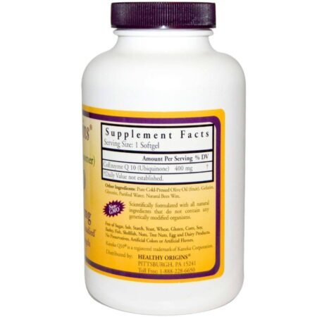 Healthy Origins CoQ10 400 mg 60 Géis: Energia e Saúde Cardiovascular no Brasil - Imagem 2