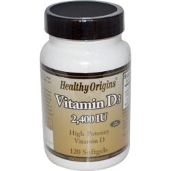 Healthy Origins Vitamina D-3 2400 UI (120 Géis) para Imunidade e Saúde Óssea no Brasil