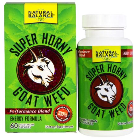 Natural Balance, Super Erva Horny Goat - 60 Cápsulas Vegetarianas