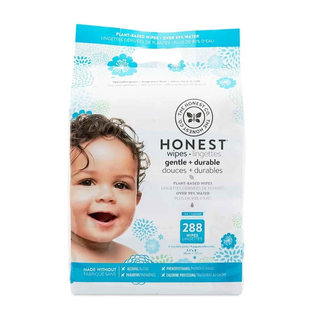 The Honest Company Lenços Umedecidos Baby - Pacote com 288 Lenços para Higiene Suave