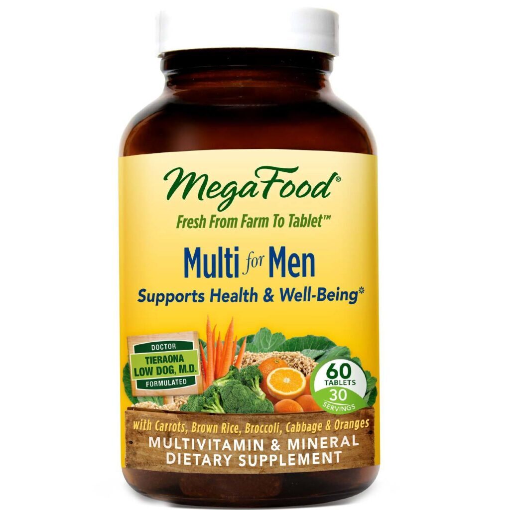 MegaFood Multivitamínico para Homens - 60 Tabletes: Saúde e Vitalidade Essenciais