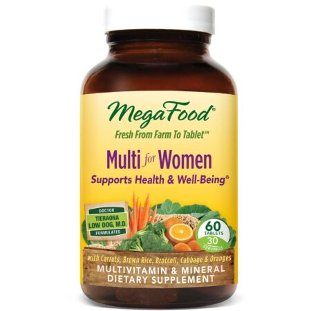 MegaFood, Multivitamínico para Mulheres - 60 Tabletes