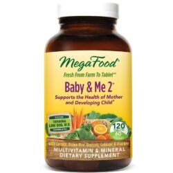 MegaFood Baby & Me 2 Vitaminas Pré-Natal com Folato - 120 Tabletes para Gestantes