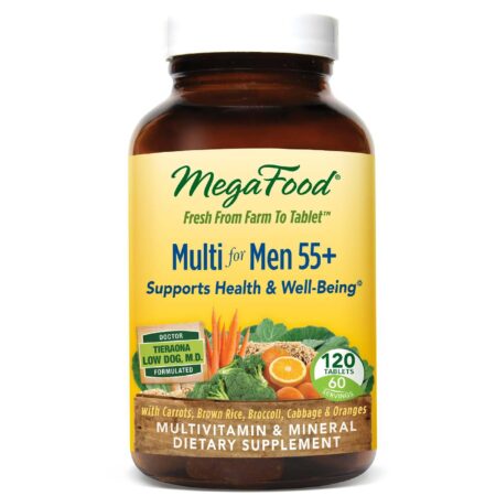 MegaFood, Multivitamínico para Homens 55+ - 120 Tabletes