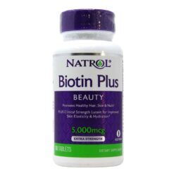 Biotina Natrol 60 Tabletes: Cabelos, Pele e Unhas Fortes no Brasil