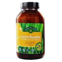 Pure Planet Kamut Orgânico Verde 240 Cápsulas Vegetarianas - Vitalidade Natural