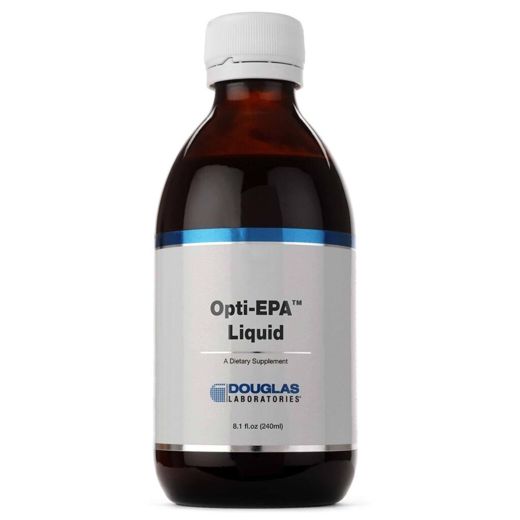 Douglas Labs Opti-EPA Líquido 8.1 oz (240ml) - Ômega 3 Puro para Saúde Cardiovascular e Cerebral
