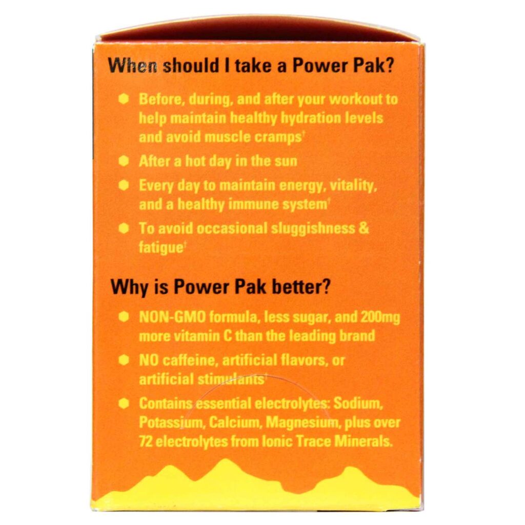 Trace Minerals Research Electrolyte Stamina Power Pak, Tangerina - 30 Sachês: Hidratação e Energia Superior - Imagem 3