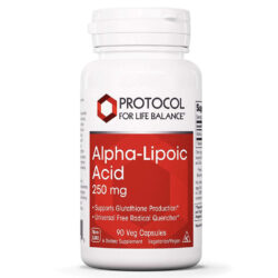 Ácido Alfa Lipóico Protocol for Life Balance 250mg - 90 Cápsulas Vegetarianas: Antioxidante Poderoso para Bem-Estar