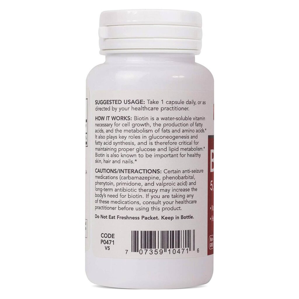Protocol for Life Balance Biotina 5.000 mcg - 90 Cápsulas Vegetarianas para Cabelos, Pele e Unhas Saudáveis no Brasil - Imagem 3
