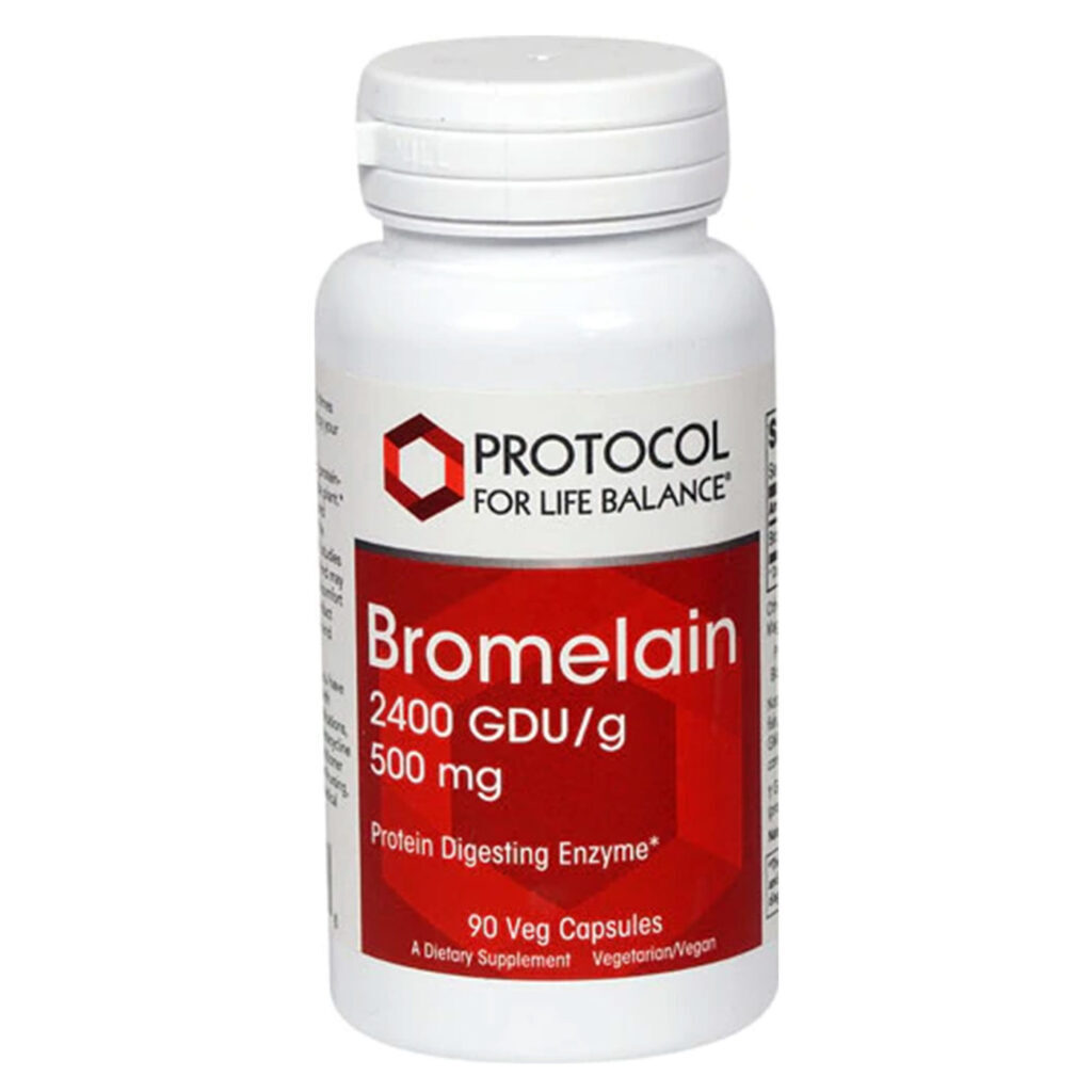 Protocol for Life Balance Bromelain 2.400 GDU/g - 90 Cápsulas Vegetarianas: Suporte Digestivo e Anti-inflamatório Natural