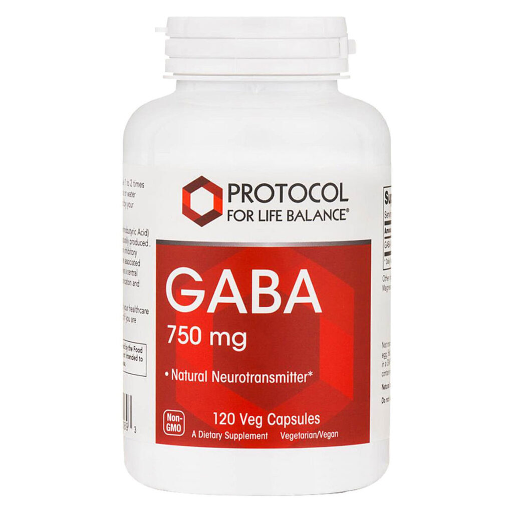 Protocol for Life Balance GABA - 750 mg - 120 Cápsulas Veganas para Relaxamento e Bem-Estar