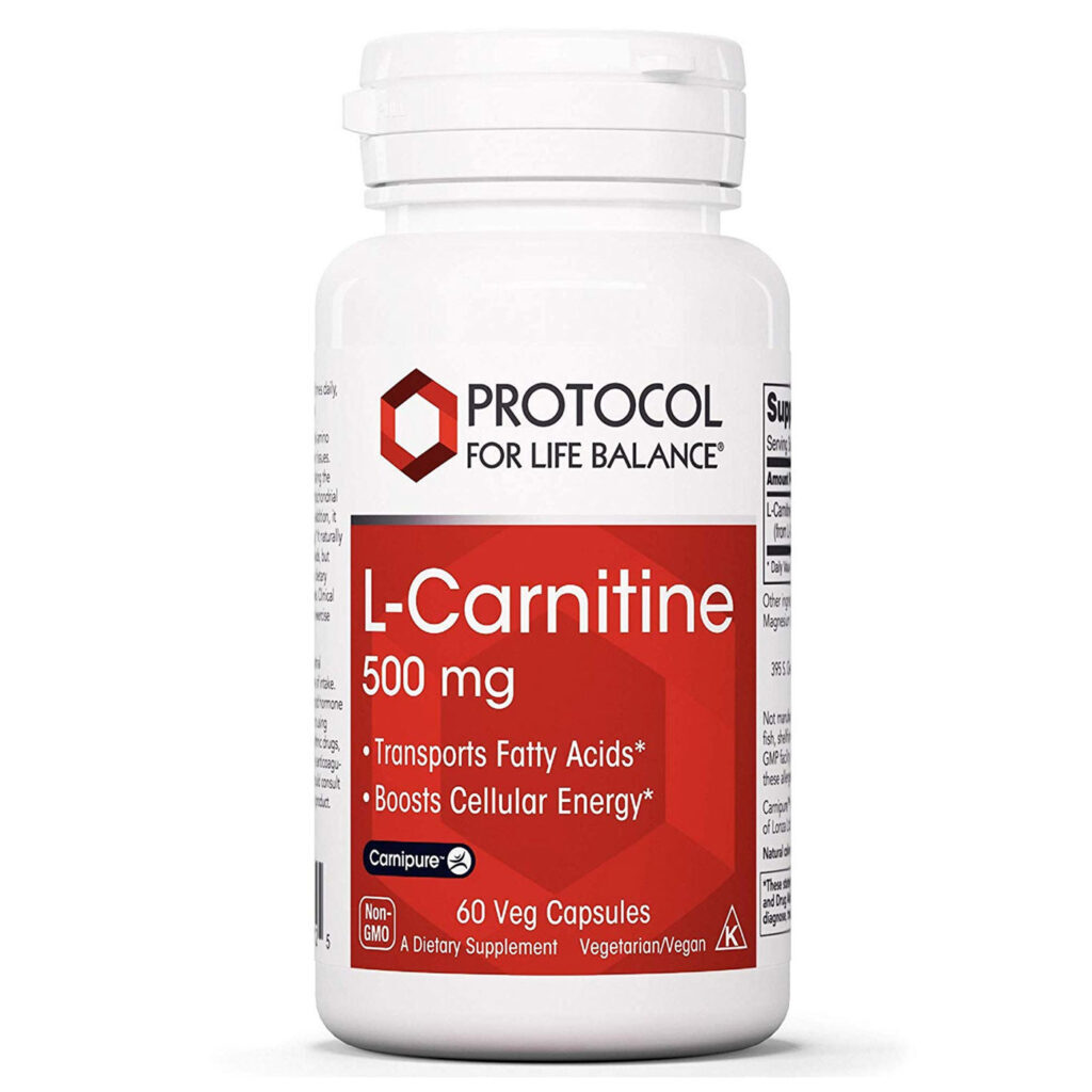 Protocol for Life Balance L-Carnitina 500 mg - 60 Cápsulas Vegetarianas: Energia e Metabolismo para Brasileiros
