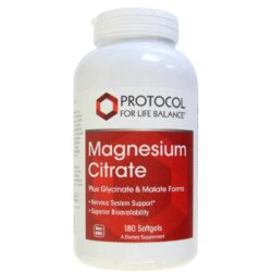 Protocol for Life Balance Citrato de Magnésio 400mg - 180 Cápsulas para Bem-Estar