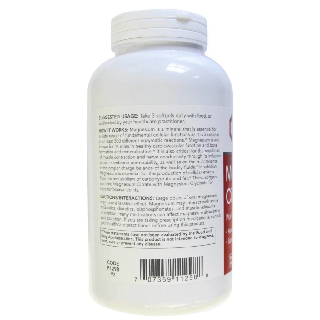 Protocol for Life Balance Citrato de Magnésio 400mg - 180 Cápsulas para Bem-Estar - Imagem 3