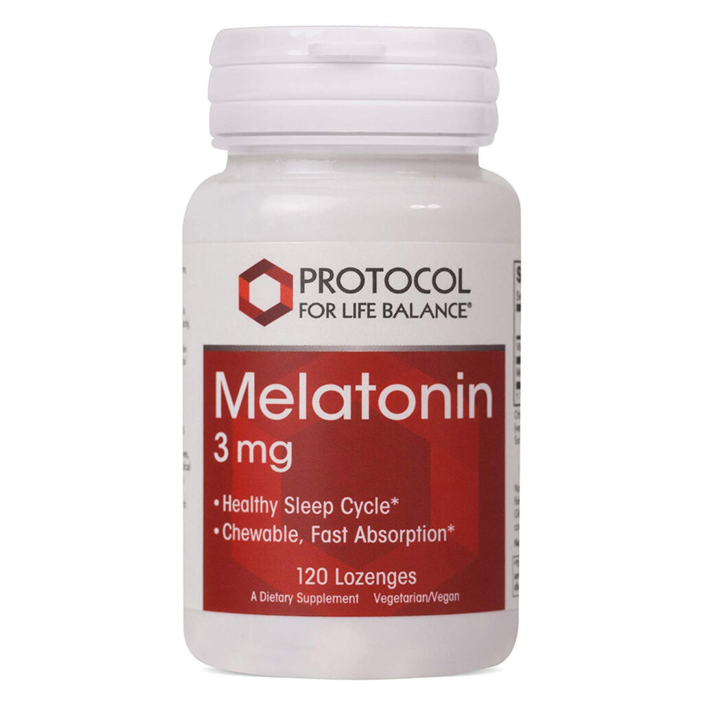 Protocol for Life Balance Melatonina 3 mg - 120 Pastilhas para Sono Reparador