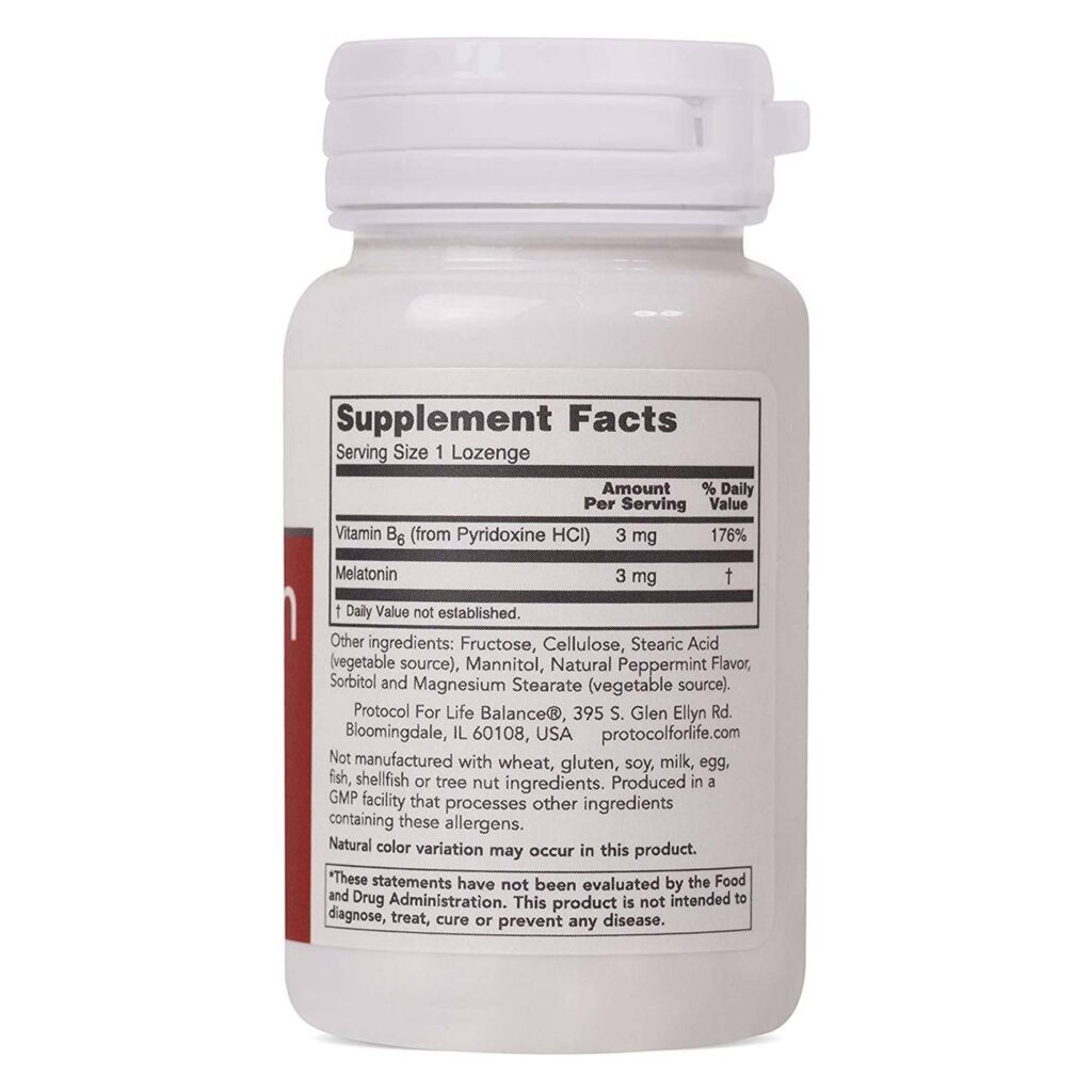 Protocol for Life Balance Melatonina 3 mg - 120 Pastilhas para Sono Reparador - Imagem 2