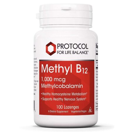 Protocol for Life Balance, B12 Metil 1000 mcg - 100 Pastilhas