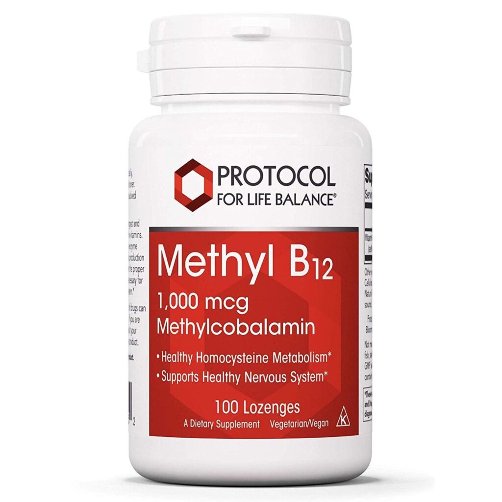 Vitamina B12 Metil 1000 mcg Protocol for Life Balance - 100 Pastilhas para Energia e Saúde Neurológica