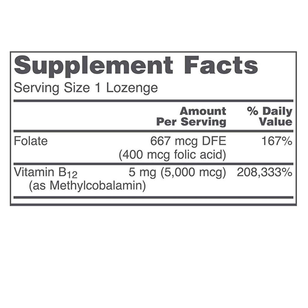 Metil B12 com Ácido Fólico Protocol for Life Balance 5.000 mcg - 60 Pastilhas para Energia e Bem-Estar - Imagem 2