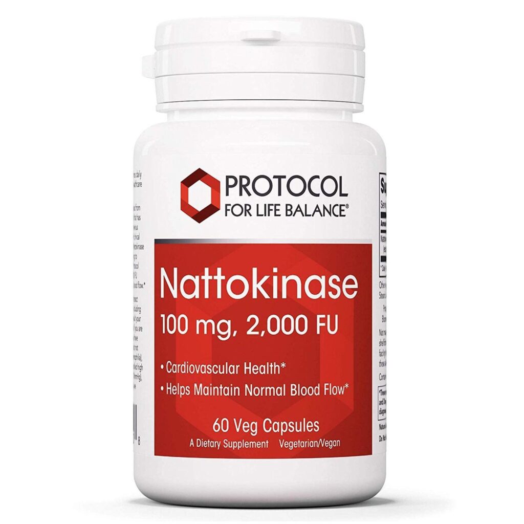 Protocol for Life Balance Nattokinase 100 mg - 60 Cápsulas Veg - Saúde Cardiovascular