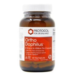 Protocol for Life Balance Ortho Dophilus – 60 Cápsulas Veganas para Saúde Intestinal e Imunidade