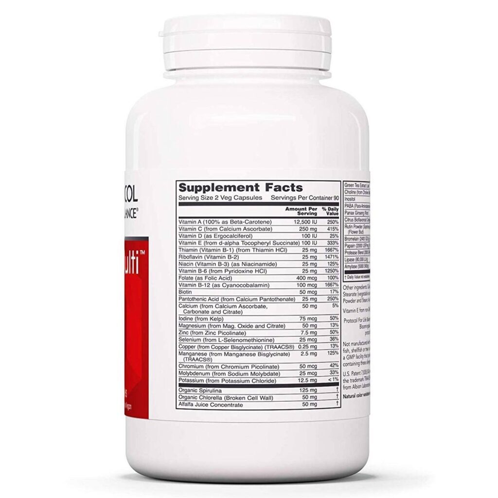 Protocol for Life Balance Ortho Multi com Verdes - 180 Cápsulas Vegetarianas: Saúde e Vitalidade Completas - Imagem 2
