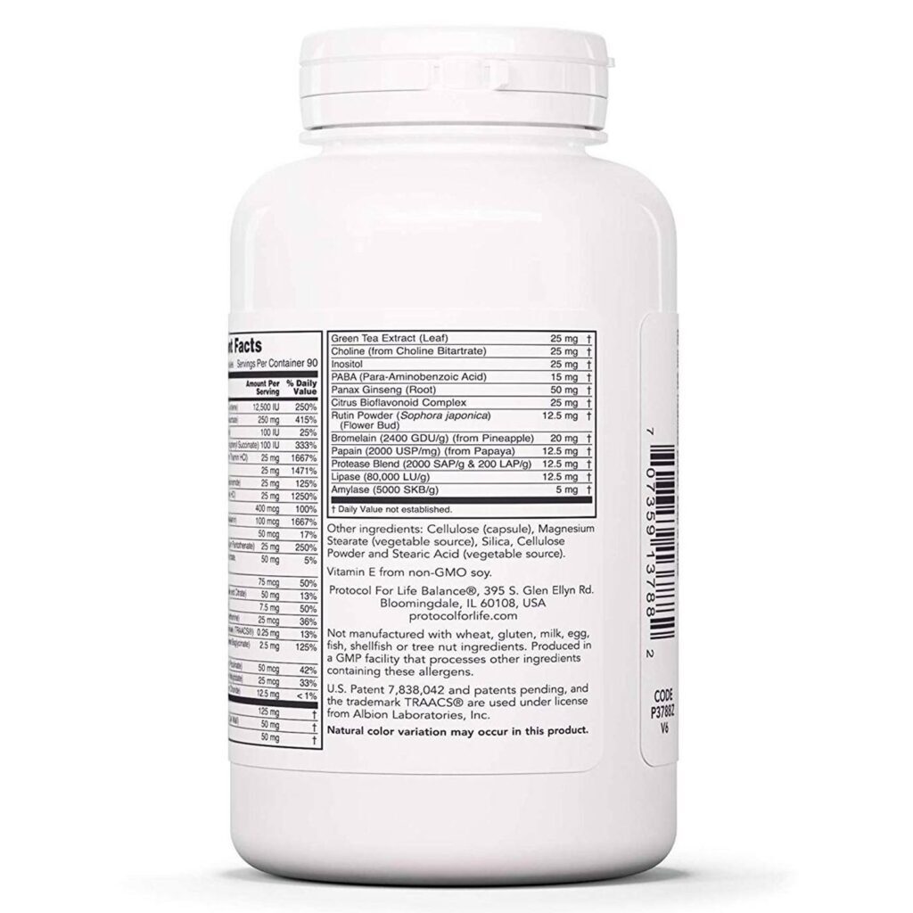 Protocol for Life Balance Ortho Multi com Verdes - 180 Cápsulas Vegetarianas: Saúde e Vitalidade Completas - Imagem 3