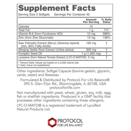 Protocol for Life Balance Próstata Ortho - 90 Cápsulas em Gel - Image 2