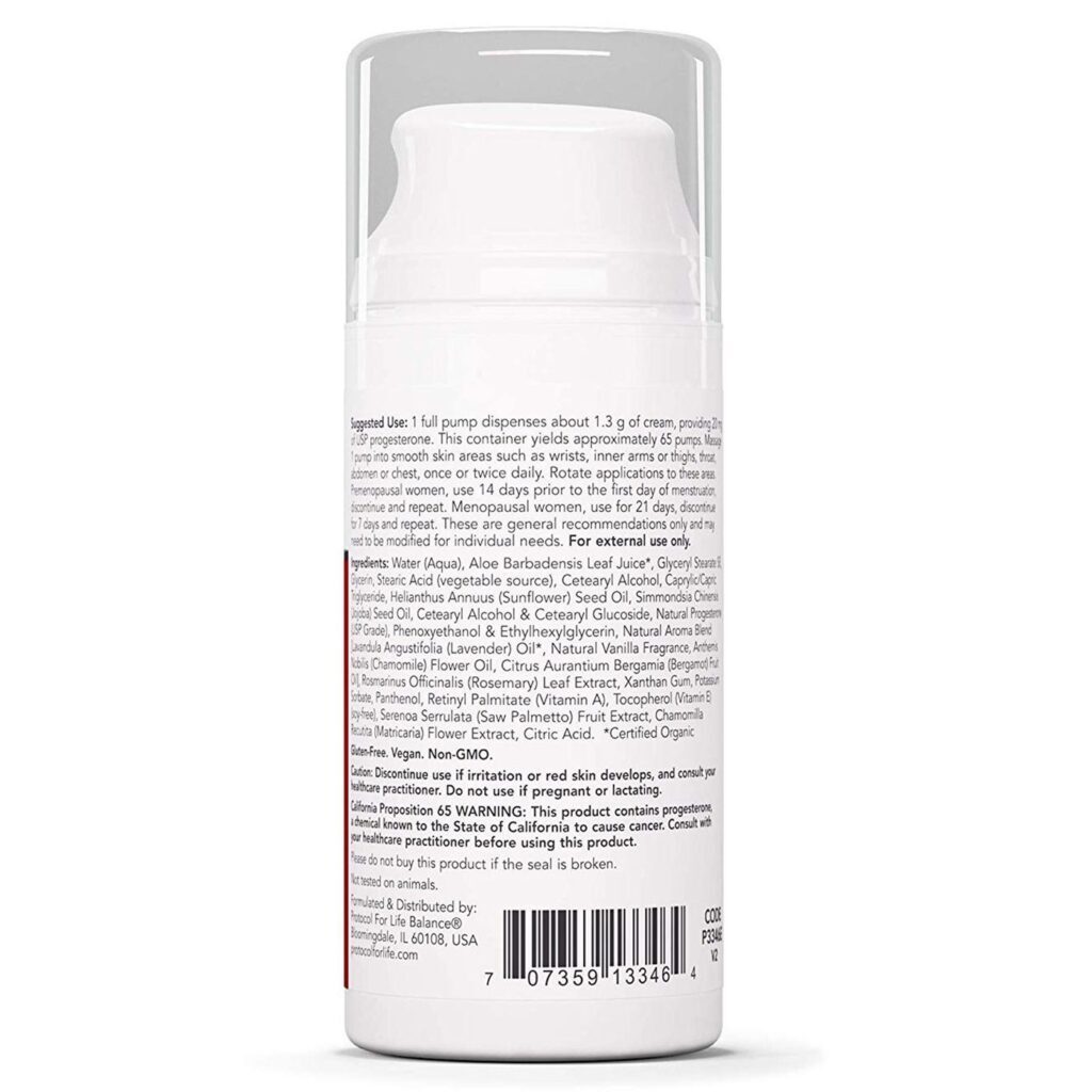 Protocol for Life Balance Creme de Progesterona Natural Lavanda 85g (3 oz) - Equilíbrio Hormonal - Imagem 2