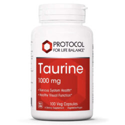 Protocol for Life Balance Taurina 1000 mg - 100 Cápsulas Vegetarianas - Energia e Bem-Estar