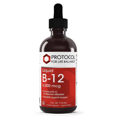 Protocol for Life Balance, Vitamina B-12 Líquida 5.000 mcg - 4 fl. oz. (118 mL)