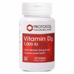 Protocol for Life Balance Vitamina D-3 1.000 UI – 120 Cápsulas em Gel