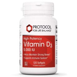 Protocol for Life Balance Vitamina D3 Alta Potência - 5.000 UI - 120 Softgels