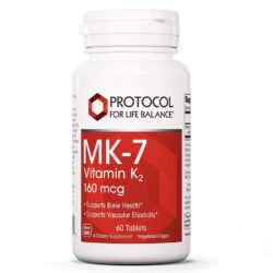 Protocol for Life Balance Vitamina K2 MK-7 160 mcg - 60 Cápsulas para Saúde Óssea e Cardiovascular