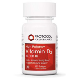 Protocol for Life Balance Vitamina D3 Alta Potência 10.000 UI - 120 Softgels