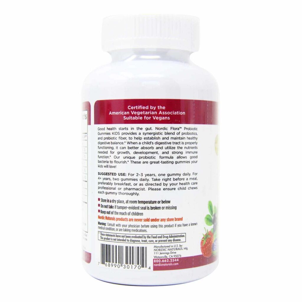 Nordic Naturals Gomas Probióticas KIDS - 60 Gomas para Saúde Digestiva Infantil - Imagem 3