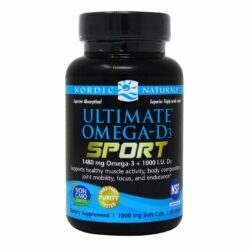 Nordic Naturals Ultimate Omega D3 Sport 60 Cápsulas Gel – Ômega 3 e Vitamina D3 para Performance