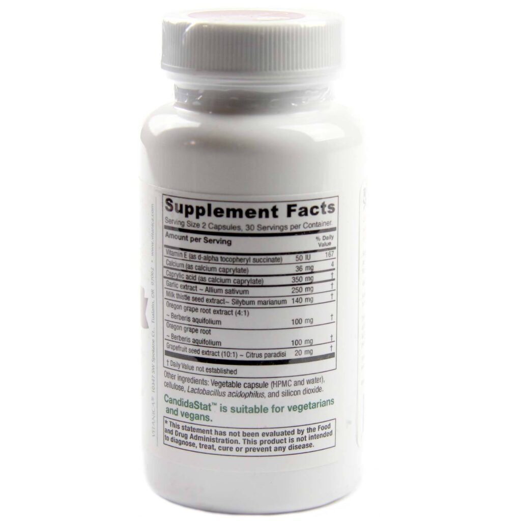 Vitanica CandidaStat™ - Controle de Candida 60 Cápsulas - Imagem 2